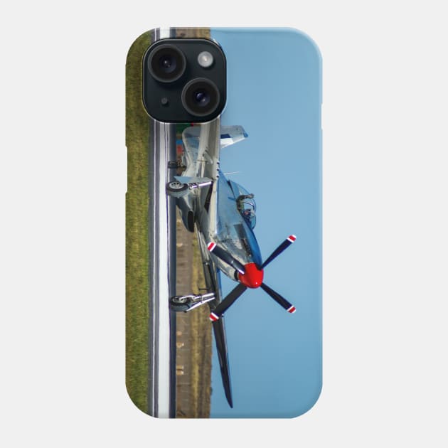 P-51 Mustang Phone Case by Upbeat Traveler