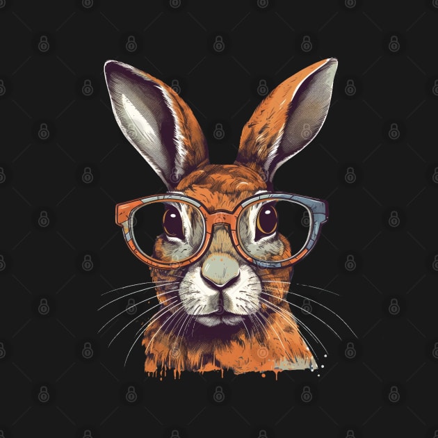 Rabbit with glasses by Salogwyn