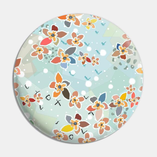 Floral Pattern Pin by Kristina Stellar Scandinavian Land