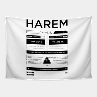 Anime streetwear design (HAREM) Tapestry