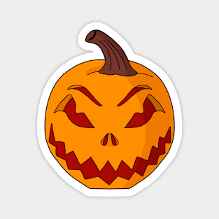 Creepy Halloween Pumpkin Magnet