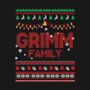 Grimm Family Christmas, Name Xmas , Merry Christmas, Name , Birthday, Middle name T-Shirt