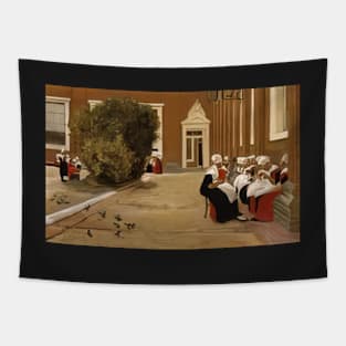 amsterdam orphanage 1876 - Max Liebermann Tapestry