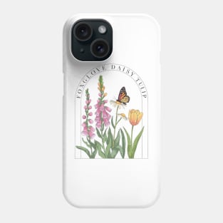 Foxglove-Daisy-Tulip Phone Case