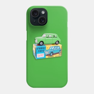 GREEN MORRIS MINOR TOY CAR Phone Case