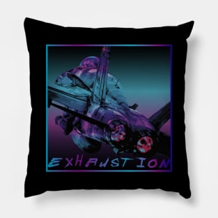 Cyberpunk Fighter jet Pillow