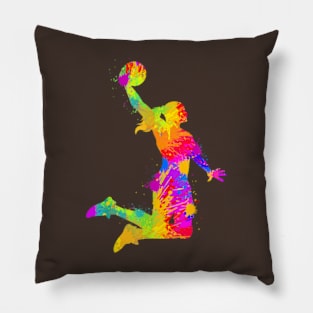 Basketball Girl Women Girls Pillow