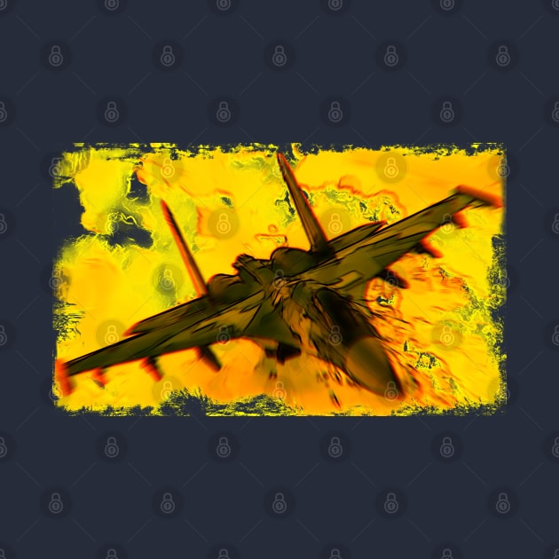 Aviation Fighter Jet yellow by FasBytes