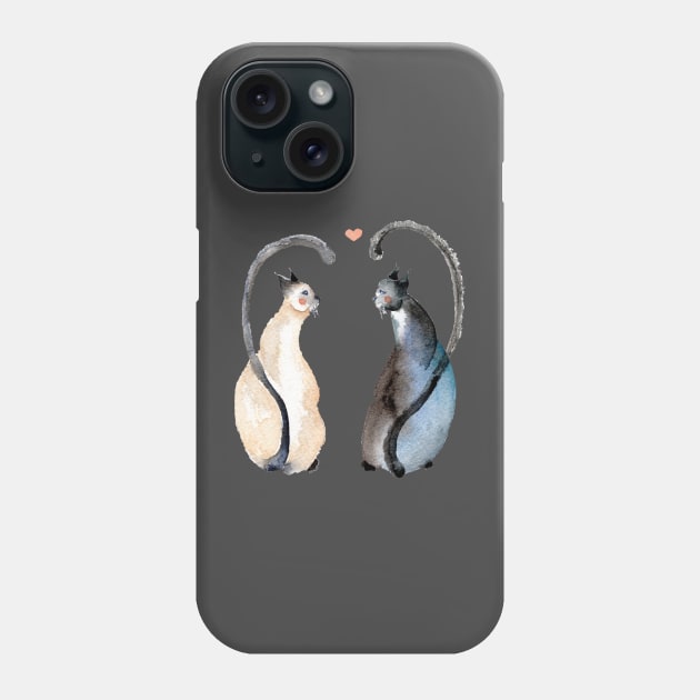 Cat Love Phone Case by Goosi