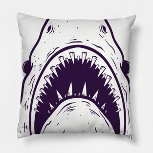 Shark head Design T-shirt STICKERS CASES MUGS WALL ART NOTEBOOKS PILLOWS TOTES TAPESTRIES PINS MAGNETS MASKS Pillow