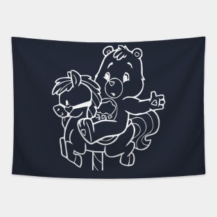 care bear with horseback Tapestry