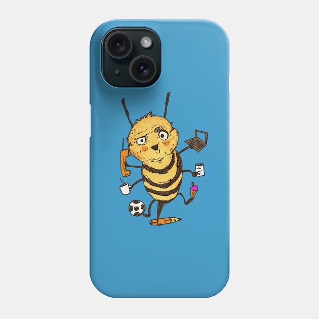 Busy as a Bumblebee Phone Case by Pixelmania
