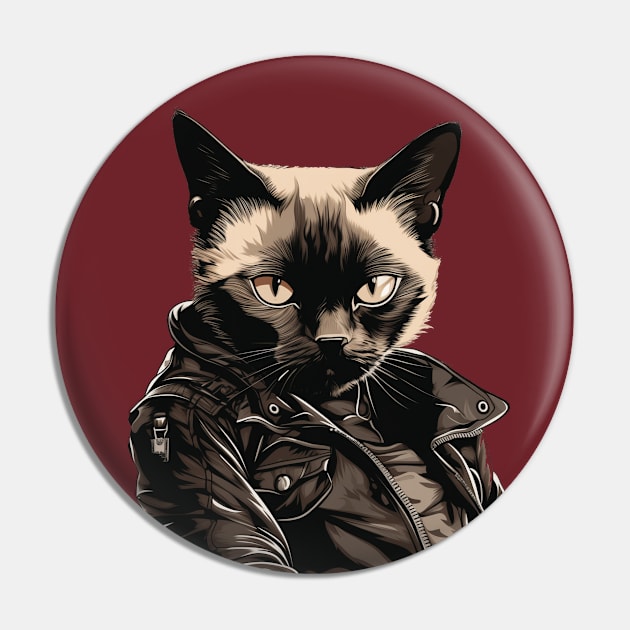 Tough Siamese Cat Pin by Pet And Petal