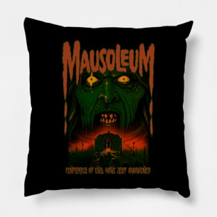 Mausoleum, Classic Horror, (Version 2) Pillow