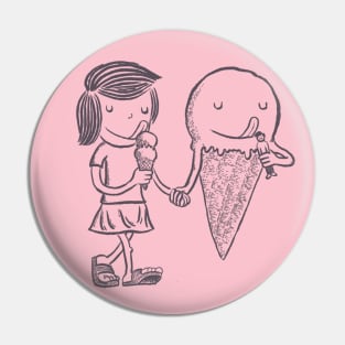 Ice Cream Friends Pin