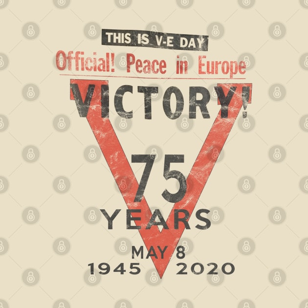 Victory! V-E Day May 8 75th Anniversary End of WWII Vintage by DesignedForFlight