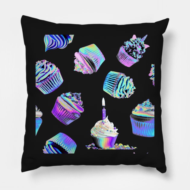 Cupcake Fantasy Pillow by dinaaaaaah