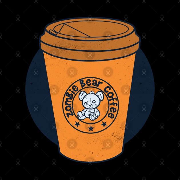 Zombie Bear Coffee by Pixeldsigns