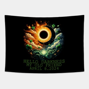 St.Patricks day solar eclipse april 08 2024 Tapestry