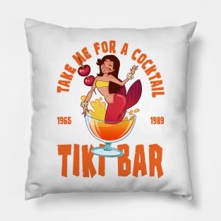 tiki bar Pillow