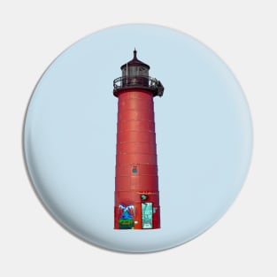 Selective Color Kenosha Red Light District Pin