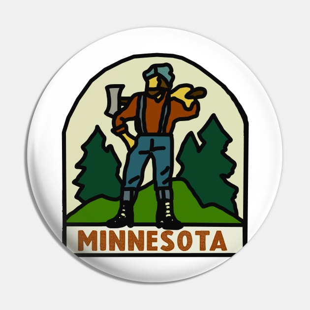 Minnesota Bunyan Decal Pin by zsonn