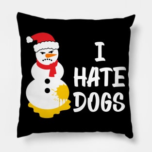Pissed angry snowman Pillow