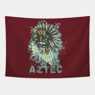 Aztec Skull Warrior Tapestry