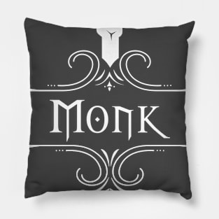 Monk D&D class with embellishment Pillow