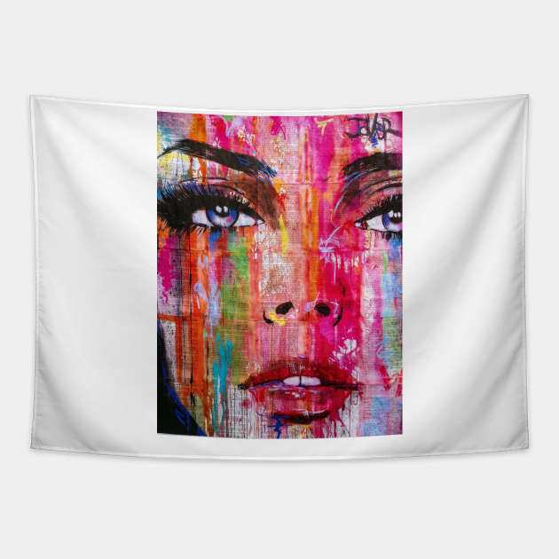 Face women art Tapestry by pundi ramadhan sudrajat