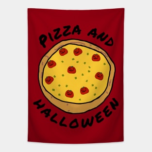 Pizza and Halloween Horror Food Tapestry