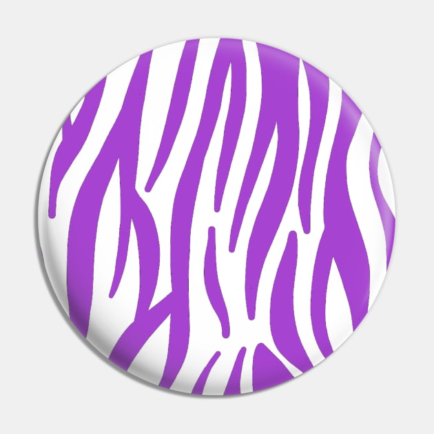 Purple Zebra Pin by ValinaMoonCreations