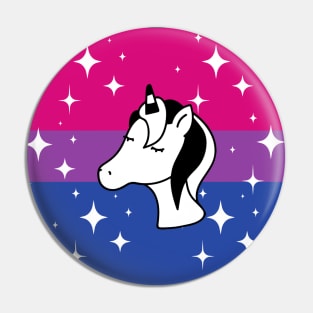 Bisexual Sparkle Unicorn Pin