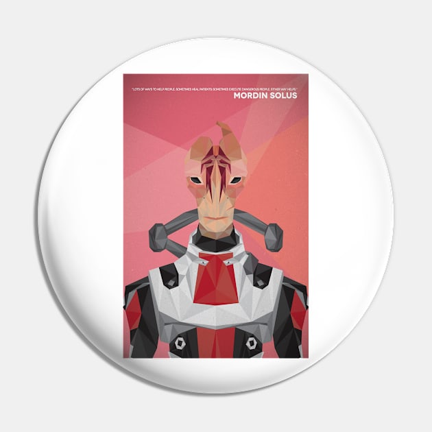 Geometric Mordin Solus Pin by sparkmark