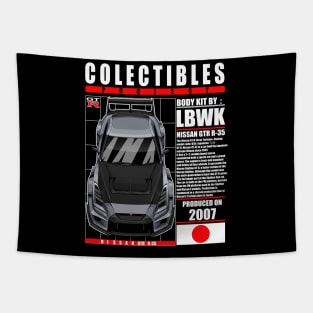 JDM LBWK  NISSAN GTR R-35 METALIC SILVER Tapestry