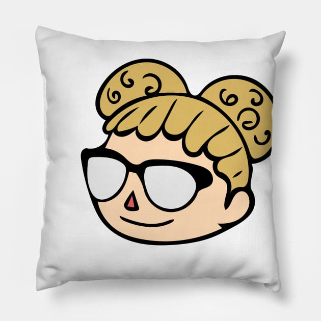 Does She Know? Parody Space Buns Afro Puff Meme Pillow by Nicheek