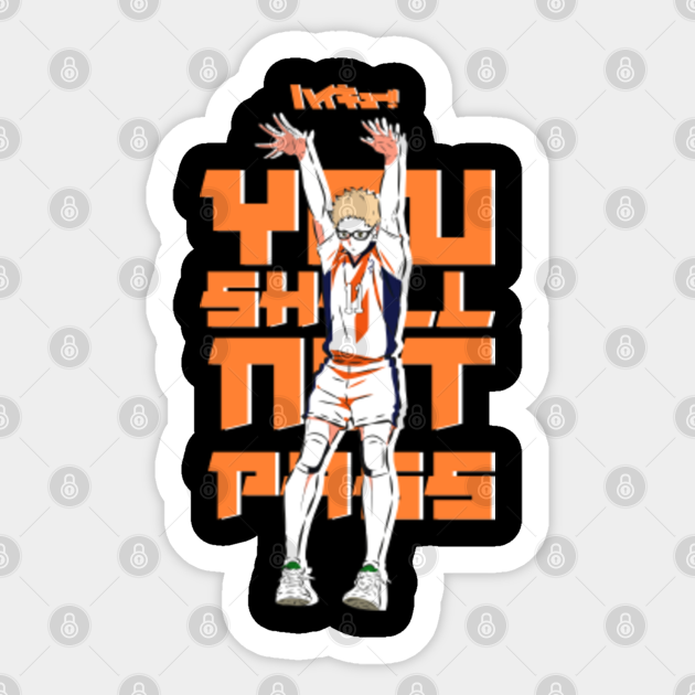 HAIKYUU: TSUKISHIMA KEI QUOTE (BLACK) - Haikyuu - Sticker | TeePublic UK