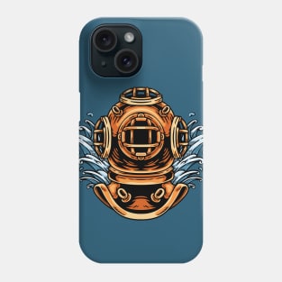 Vintage Deep Sea Diver Helmet Phone Case