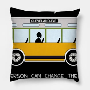 Rosa Bus Parks anti racism freedom Nah Nope gift Pillow