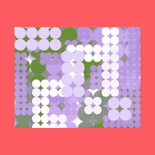 Genderqueer Pride Layered Abstract Circle Grids by VernenInk