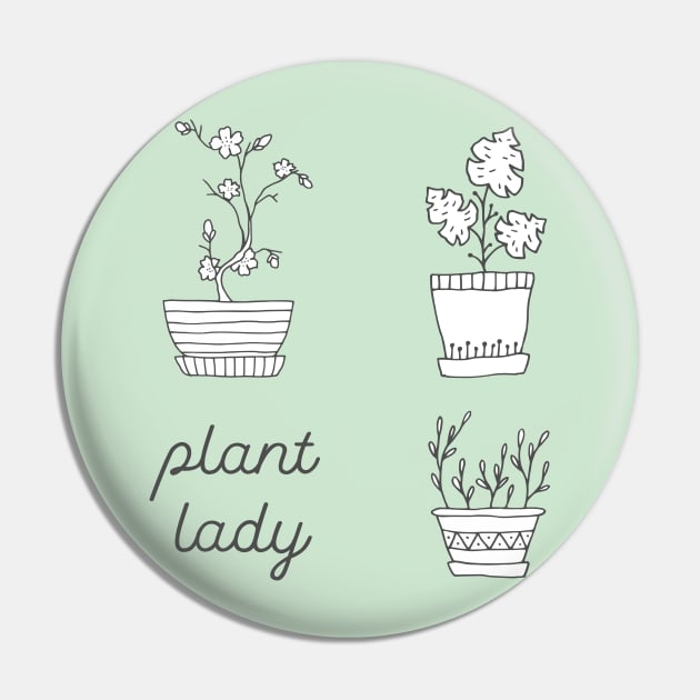 Plant lady (is the new cat lady) (dark text) Pin by Ofeefee