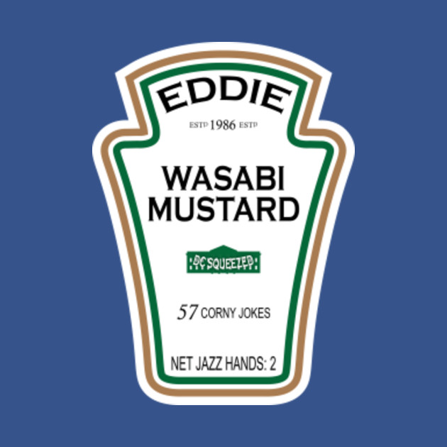 Discover Custom "EDDIE" Mustard Label - Custom Designed - T-Shirt