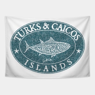 Turks & Caicos Bluefin Tuna (Distressed) Tapestry