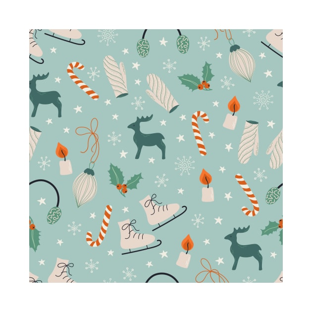 Pattern with cute Winter elements by DanielK