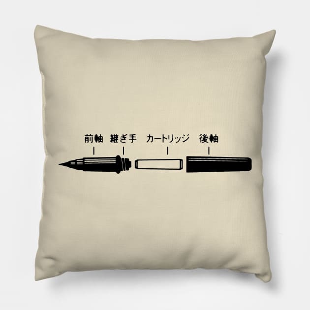 The Brush Pen is mightier than... Pillow by FWACATA