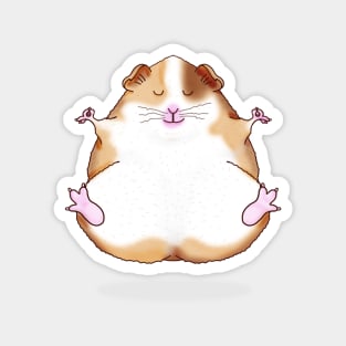 Zen Guinea Pig Meditating Magnet