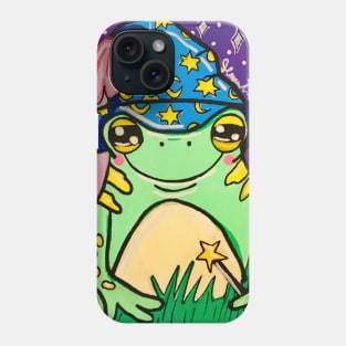 Frog Wizard with Potions Phone Case