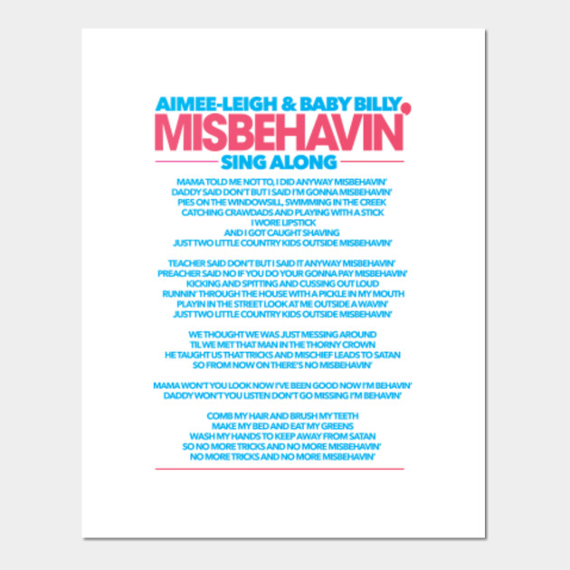 Righteous Gemstones Misbehavin Lyrics T Shirt Inspired By Hbo