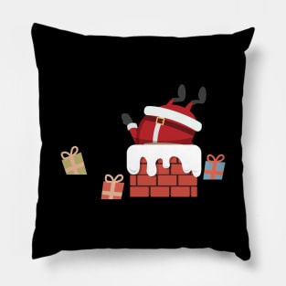 Santa Claus in Chimney Pillow