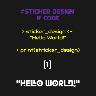 Sticker Design Programming | R Code Invert Color T-Shirt